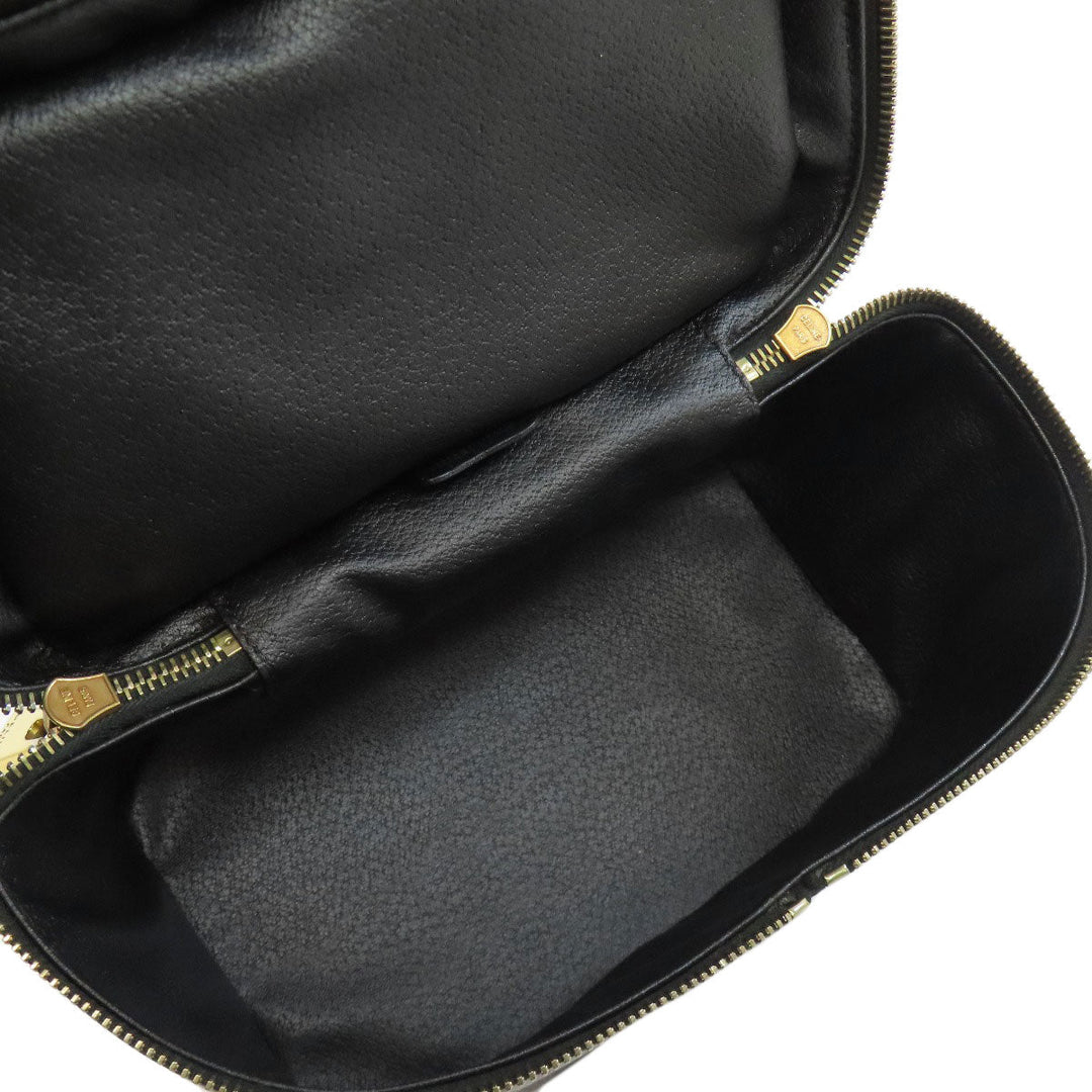 CELINE Handbag PVC black Vanity Triomphe
