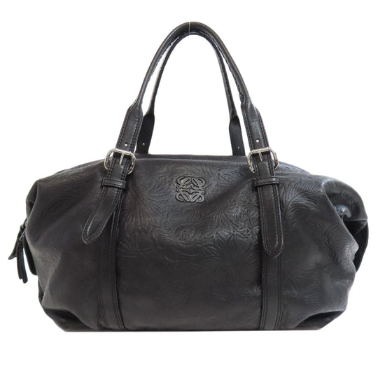 LOEWE Boston Duffel bag leather black Canela Mini Boston Bag