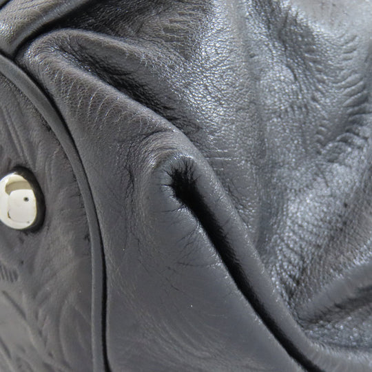 LOEWE Boston Duffel bag leather black Canela Mini Boston Bag