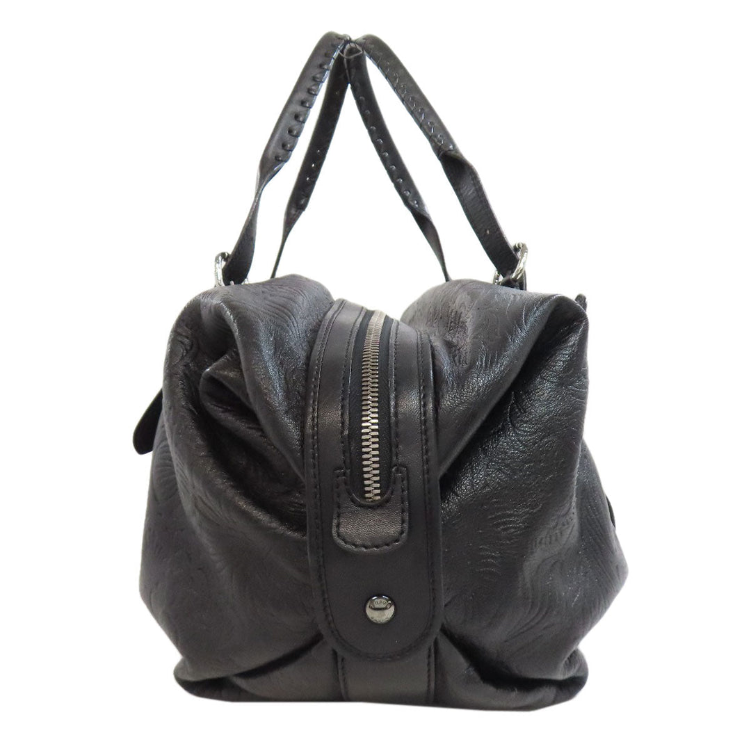 LOEWE Boston Duffel bag leather black Canela Mini Boston Bag