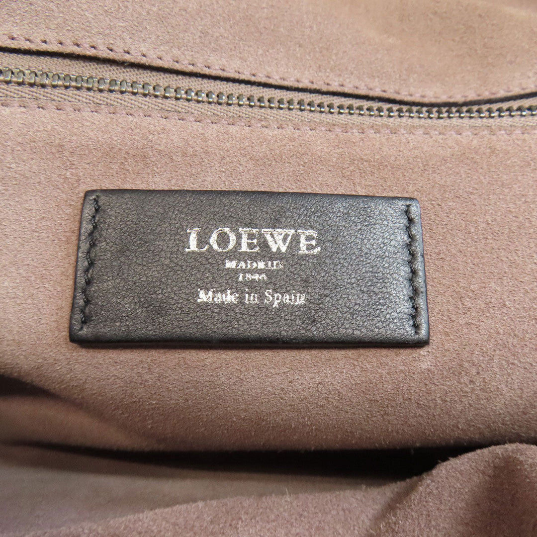 LOEWE Boston Duffel bag leather black Canela Mini Boston Bag