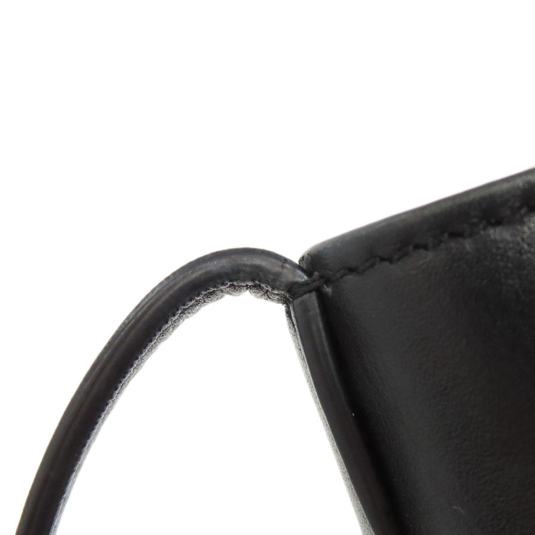 CELINE Shoulder Bag Calfskin black Small Bucket Cuir Women Used Authentic
