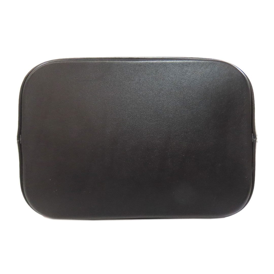 CELINE Shoulder Bag Calfskin black Small Bucket Cuir Women Used Authentic