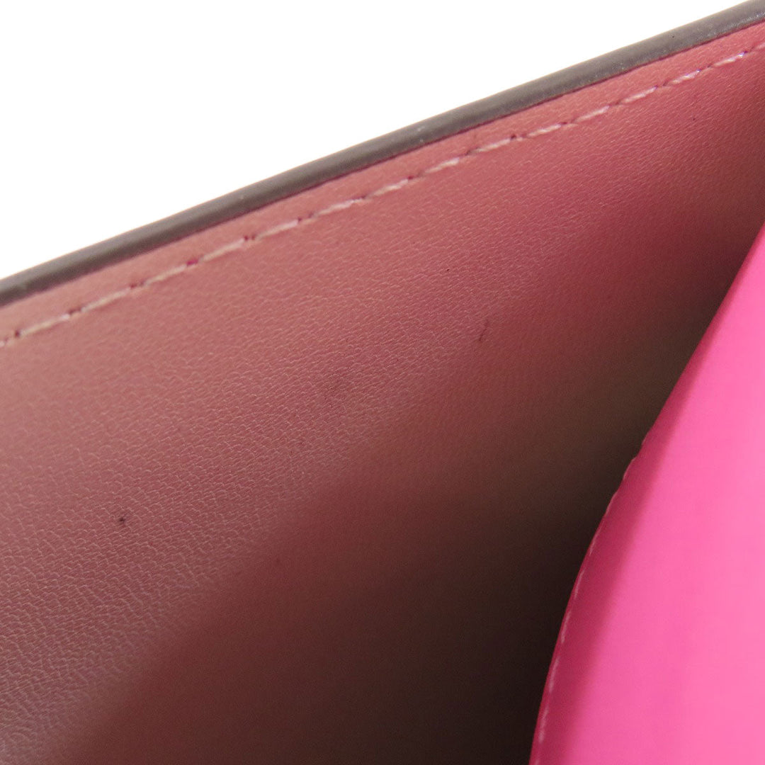 Kate Spade Long Wallet Purse leather pink Chain Wallet Bicolor Women Used Authentic