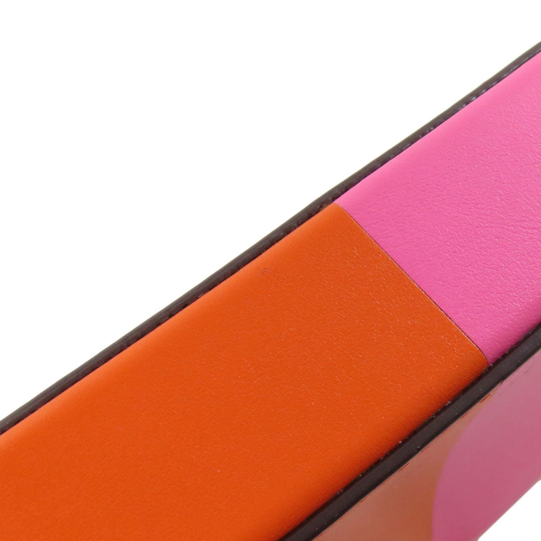 Kate Spade Long Wallet Purse leather pink Chain Wallet Bicolor Women Used Authentic