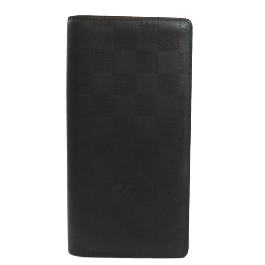LOUIS VUITTON Long Wallet Purse N63010 Damier Anfini black Portefeuille Blaza