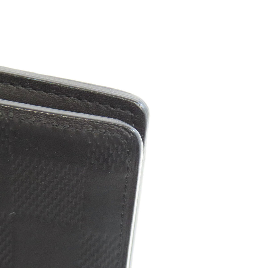 LOUIS VUITTON Long Wallet Purse N63010 Damier Anfini black Portefeuille Blaza