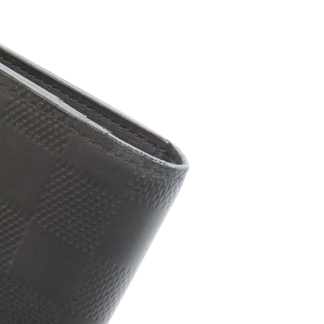 LOUIS VUITTON Long Wallet Purse N63010 Damier Anfini black Portefeuille Blaza