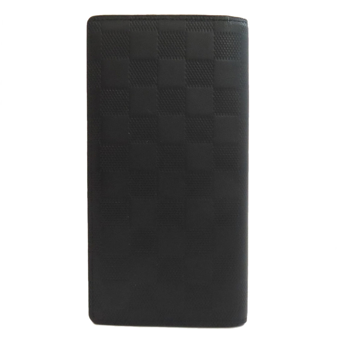 LOUIS VUITTON Long Wallet Purse N63010 Damier Anfini black Portefeuille Blaza