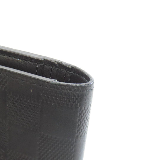 LOUIS VUITTON Long Wallet Purse N63010 Damier Anfini black Portefeuille Blaza