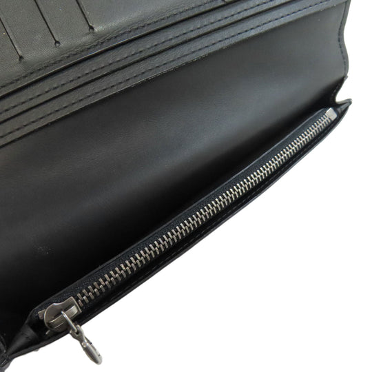 LOUIS VUITTON Long Wallet Purse N63010 Damier Anfini black Portefeuille Blaza