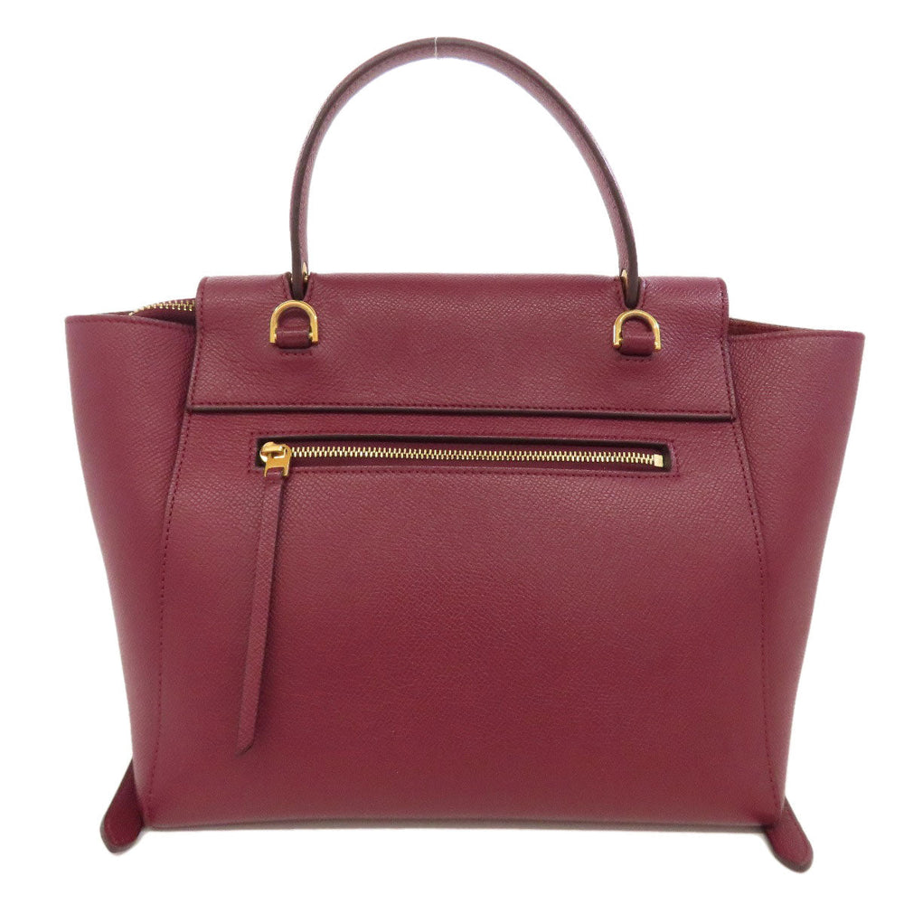 CELINE Handbag Calfskin Red Belt bag 2WAY Women Used Authentic