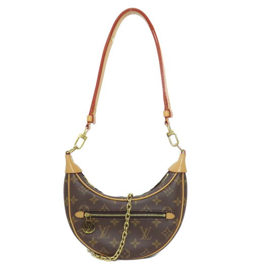 LOUIS VUITTON Shoulder Bag M81098 Monogram canvas Brown loop Women Used Authentic