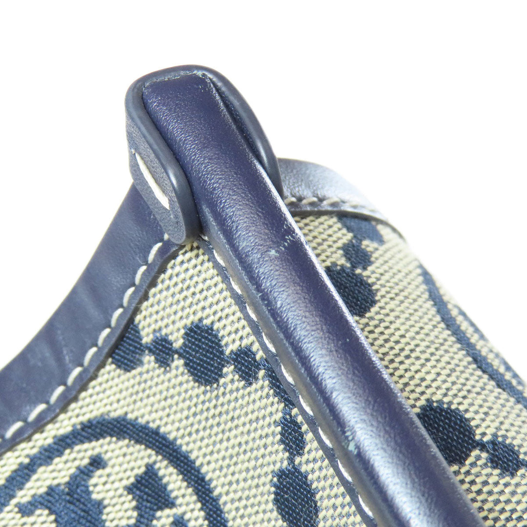 Tory Burch Tote Bag canvas gray Perry T Monogram