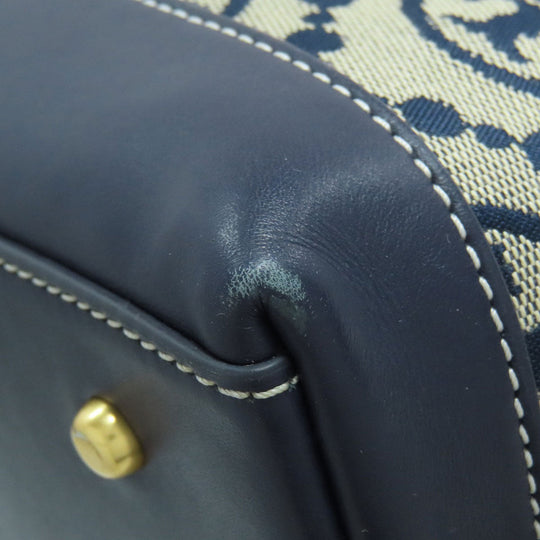 Tory Burch Tote Bag canvas gray Perry T Monogram