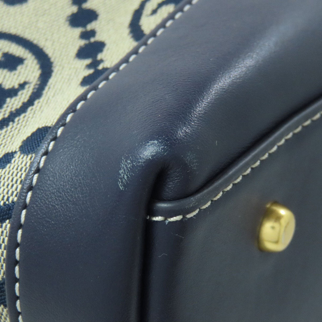 Tory Burch Tote Bag canvas gray Perry T Monogram