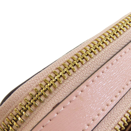 Tory Burch Long Wallet Purse leather pink Shoulder wallet