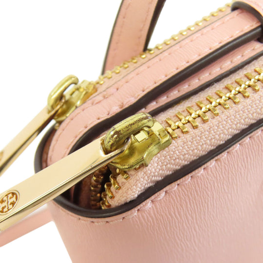 Tory Burch Long Wallet Purse leather pink Shoulder wallet