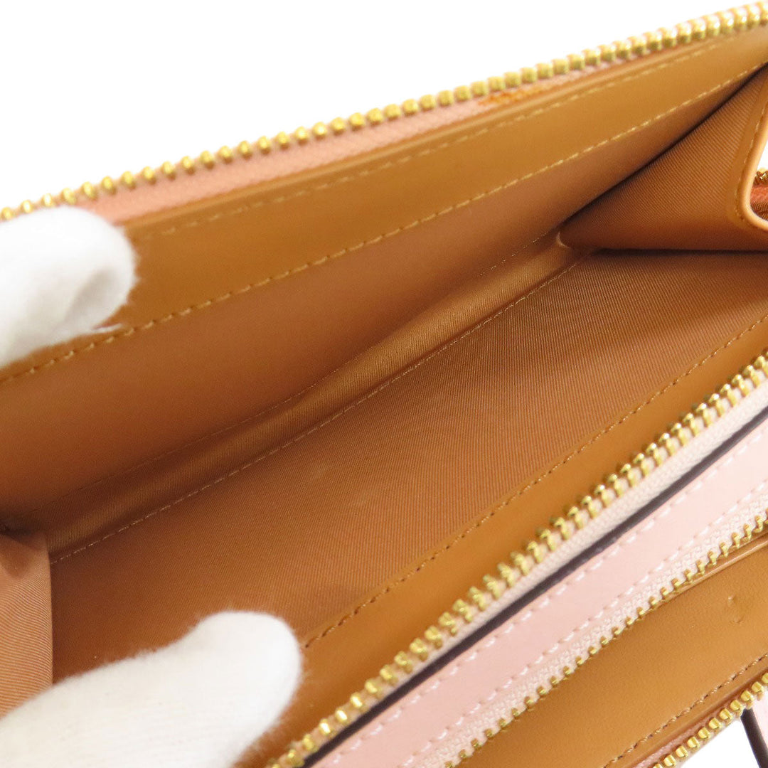 Tory Burch Long Wallet Purse leather pink Shoulder wallet