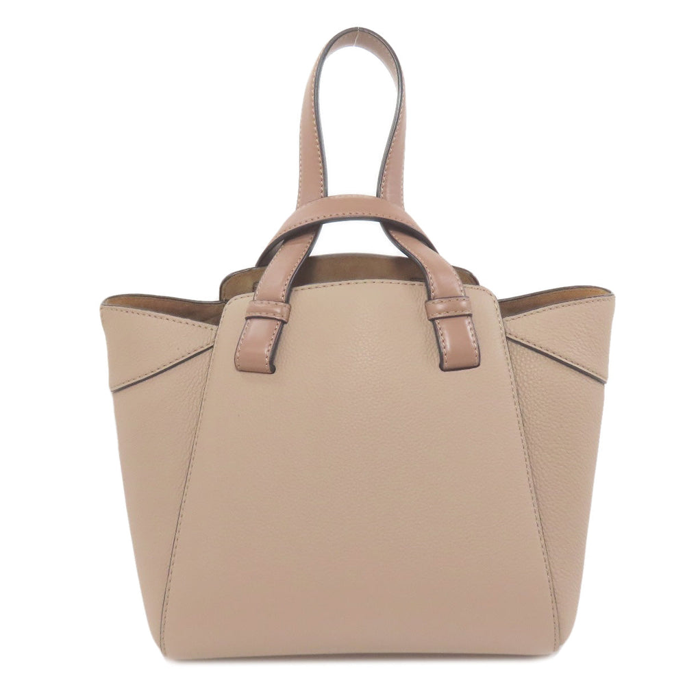 LOEWE Handbag Calfskin Brown Hammock Nugget 2WAY Women Used Authentic