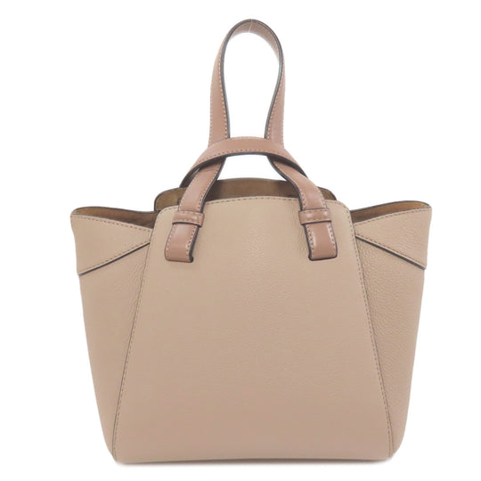 LOEWE Handbag Calfskin Brown Hammock Nugget 2WAY Women Used Authentic