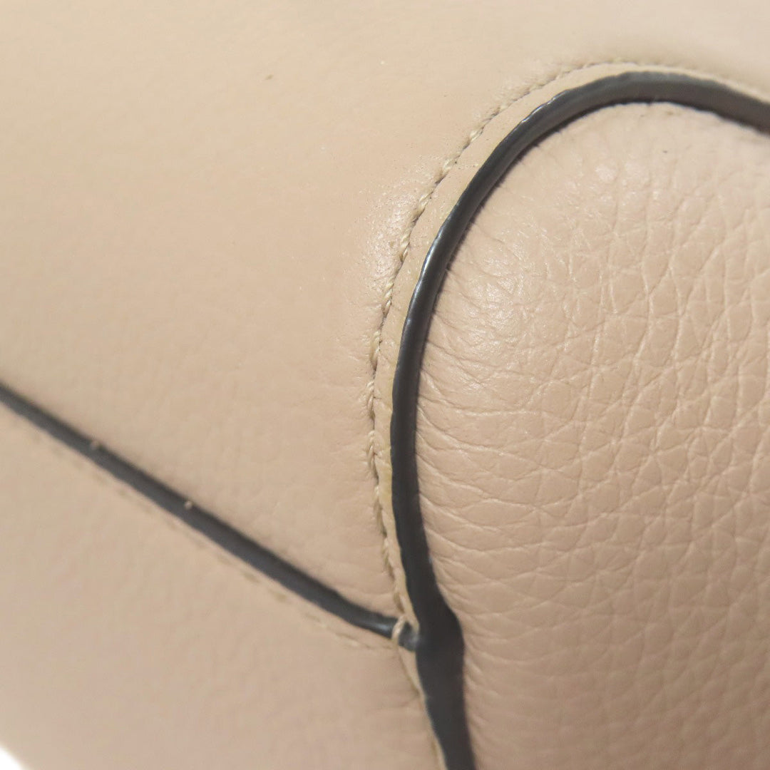 LOEWE Handbag Calfskin Brown Hammock Nugget 2WAY Women Used Authentic