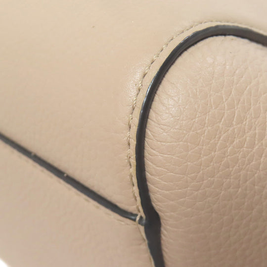 LOEWE Handbag Calfskin Brown Hammock Nugget 2WAY Women Used Authentic