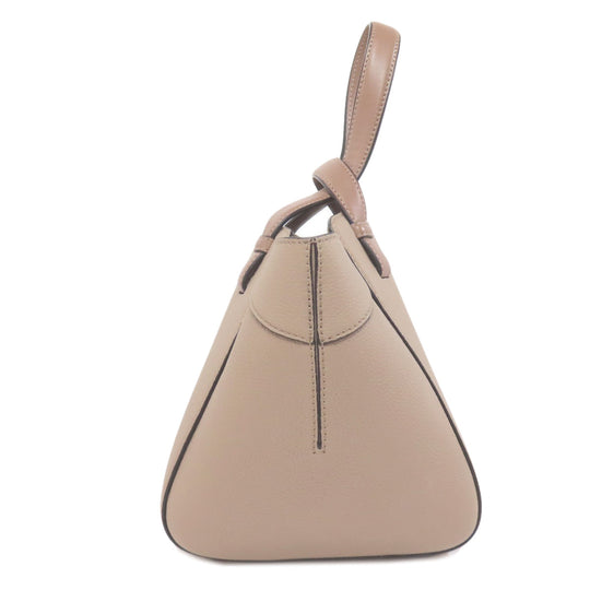 LOEWE Handbag Calfskin Brown Hammock Nugget 2WAY Women Used Authentic