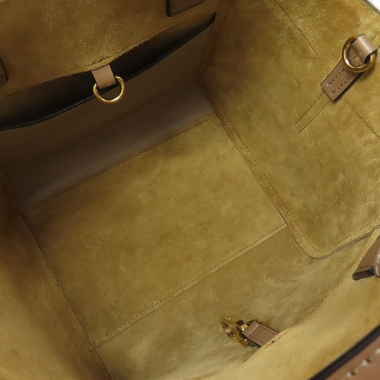 LOEWE Handbag Calfskin Brown Hammock Nugget 2WAY Women Used Authentic