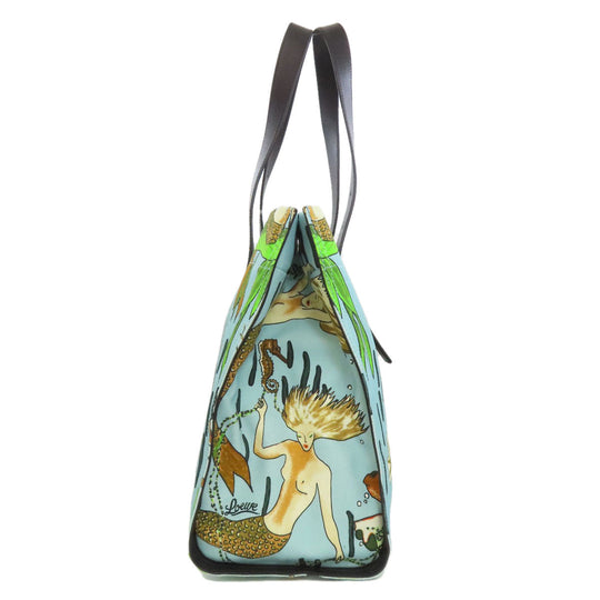 LOEWE Tote Bag canvas blue Paula's Ibiza Women Used Authentic