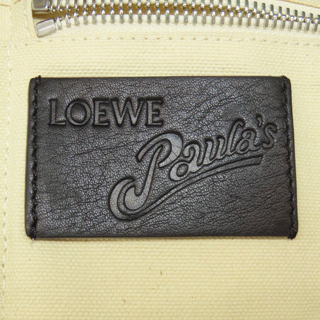 LOEWE Tote Bag canvas blue Paula's Ibiza Women Used Authentic