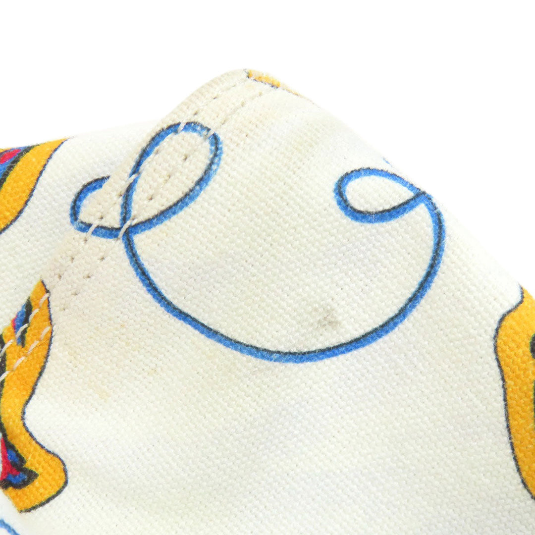 LOEWE Tote Bag canvas white Paula's Ibiza Women Used Authentic