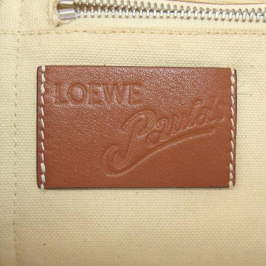 LOEWE Tote Bag canvas white Paula's Ibiza Women Used Authentic