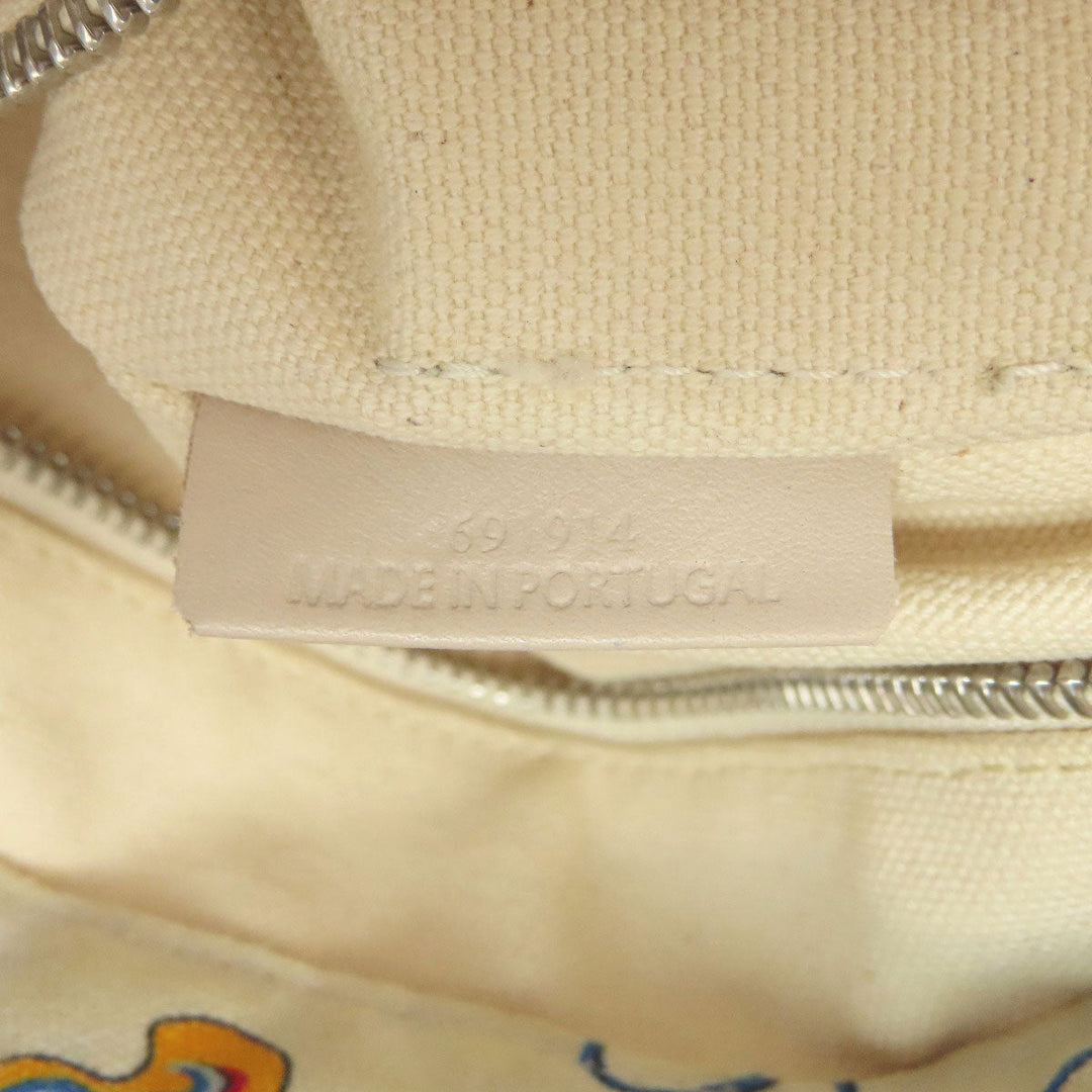 LOEWE Tote Bag canvas white Paula's Ibiza Women Used Authentic