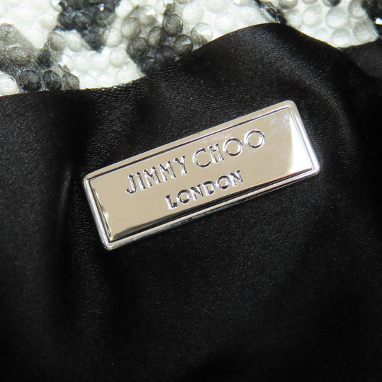 JIMMY CHOO Handbag Satin black Bonbon 2WAY
