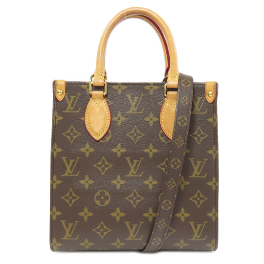 LOUIS VUITTON Handbag M45847 Monogram canvas Brown Sac PlatBB Women Used Authentic