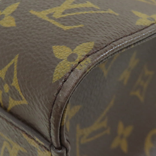 LOUIS VUITTON Handbag M45847 Monogram canvas Brown Sac PlatBB Women Used Authentic