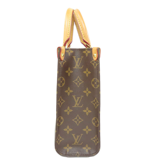 LOUIS VUITTON Handbag M45847 Monogram canvas Brown Sac PlatBB Women Used Authentic