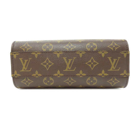 LOUIS VUITTON Handbag M45847 Monogram canvas Brown Sac PlatBB Women Used Authentic