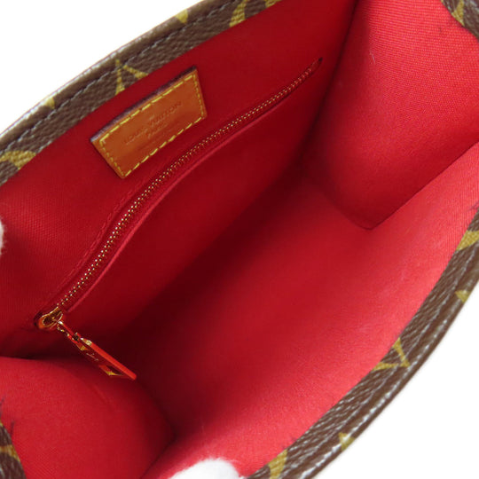 LOUIS VUITTON Handbag M45847 Monogram canvas Brown Sac PlatBB Women Used Authentic