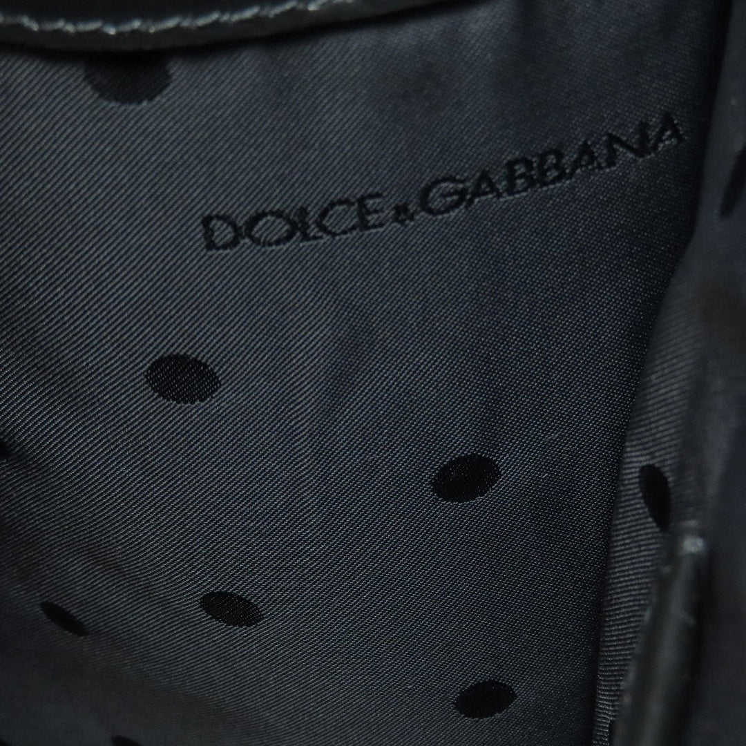 DOLCE&GABBANA Tote Bag Calfskin black 2WAY Women Used Authentic