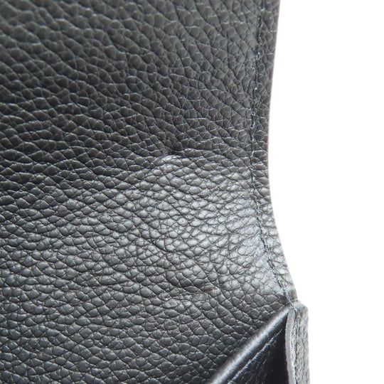 LOUIS VUITTON Long Wallet Purse M61182 Ann Platt black Portefeuille Sara Women Used Authentic