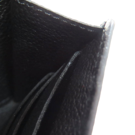 LOUIS VUITTON Long Wallet Purse M61182 Ann Platt black Portefeuille Sara Women Used Authentic