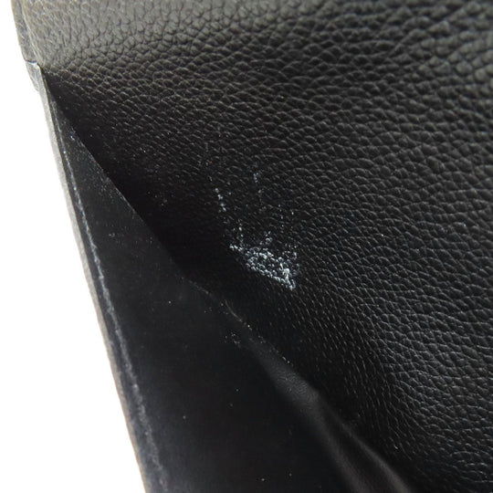 LOUIS VUITTON Long Wallet Purse M61182 Ann Platt black Portefeuille Sara Women Used Authentic