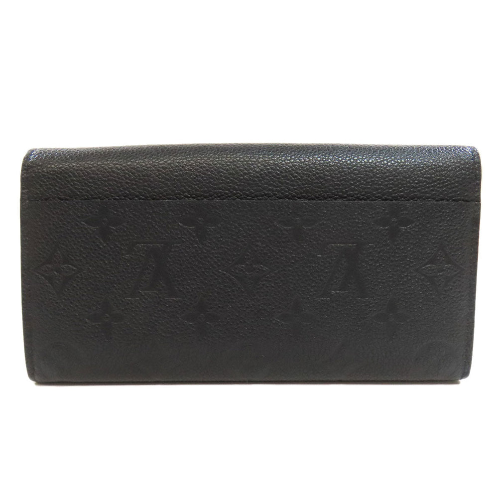 LOUIS VUITTON Long Wallet Purse M61182 Ann Platt black Portefeuille Sara Women Used Authentic