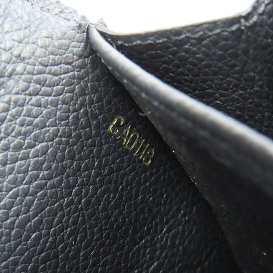 LOUIS VUITTON Long Wallet Purse M61182 Ann Platt black Portefeuille Sara Women Used Authentic