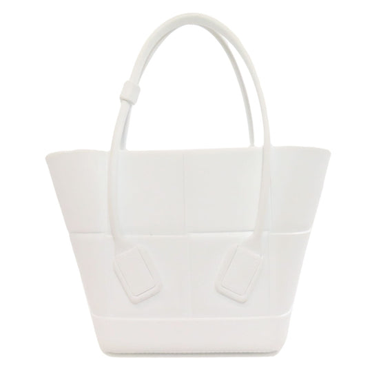 BOTTEGAVENETA Handbag rubber white Arco Women Used Authentic
