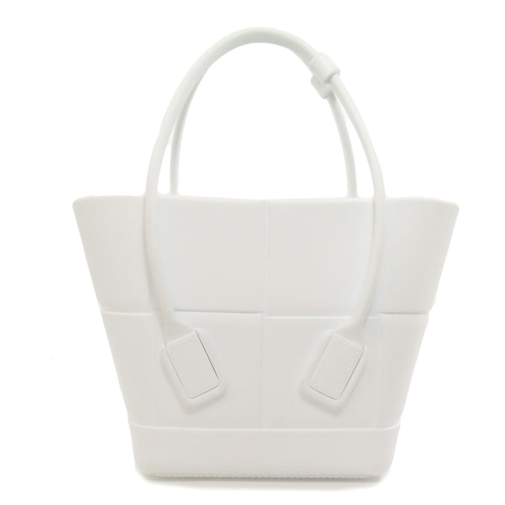 BOTTEGAVENETA Handbag rubber white Arco Women Used Authentic