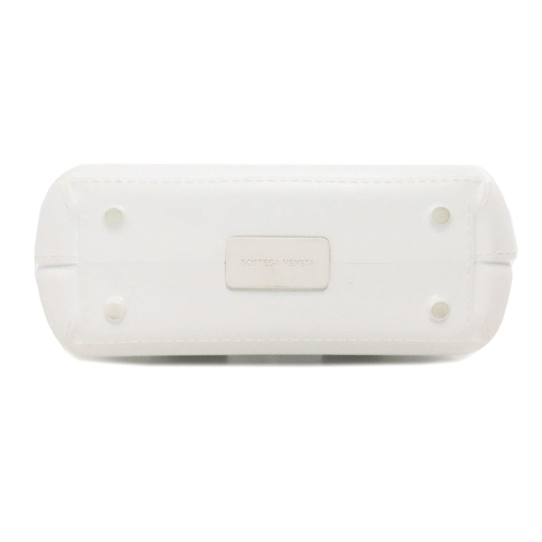 BOTTEGAVENETA Handbag rubber white Arco Women Used Authentic