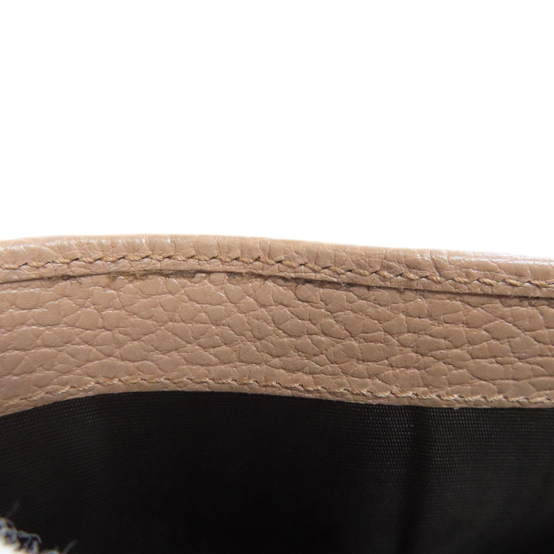GUCCI Bifold Wallet 593587 leather beige Double G GG Marmont Medium Wallet Women Used Authentic